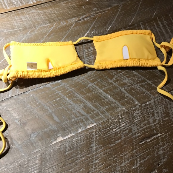 Bikini 2 piece yellow size large NWOT - Picture 7 of 8